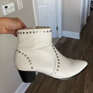 ASOS Ankle Cowboy Boots White Size 38